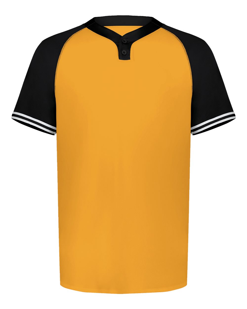 Augusta Sportswear Youth Cutter Henley Jersey. 6906 - Gold/ Black