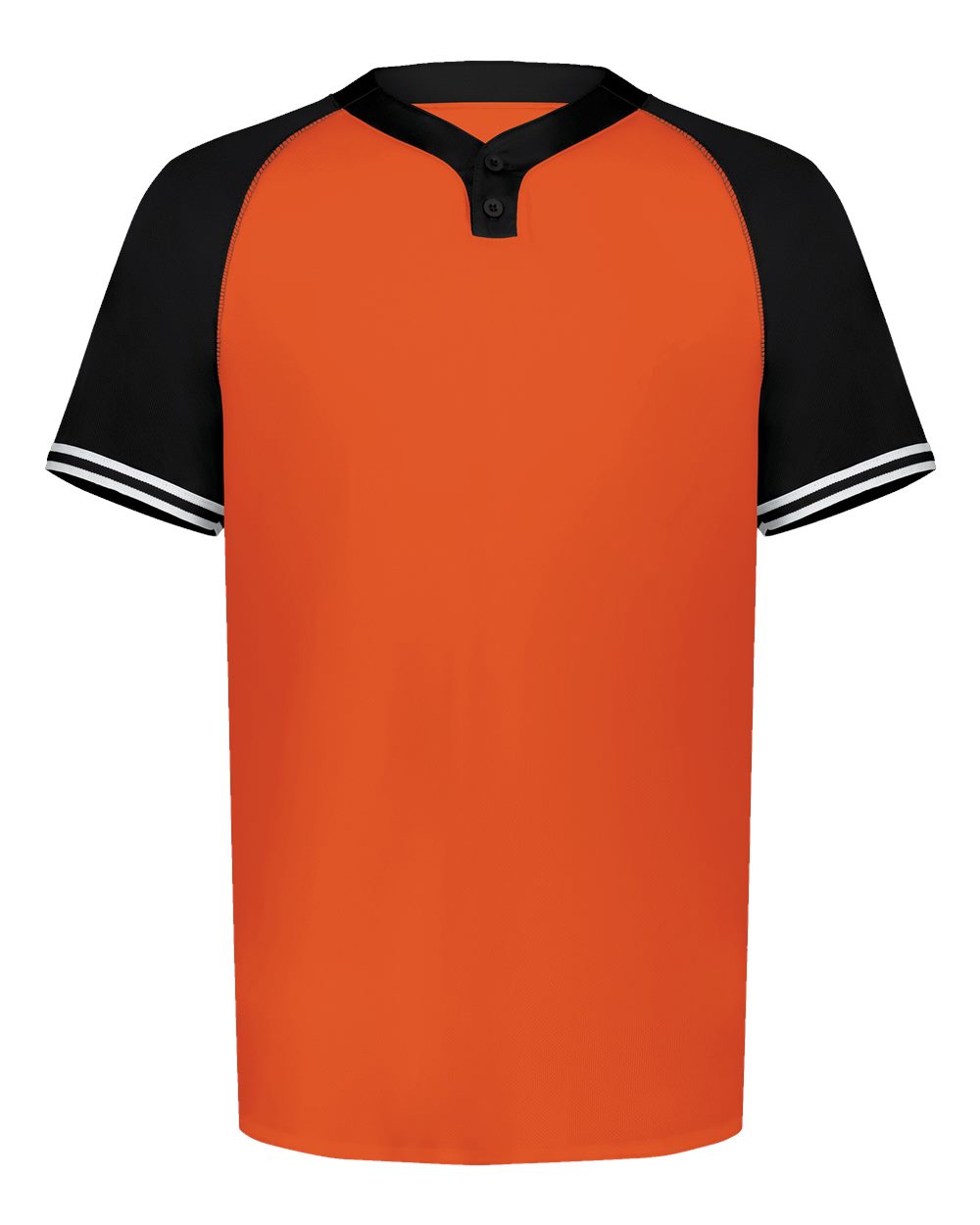 Augusta Sportswear Youth Cutter Henley Jersey. 6906 - Orange/ Black