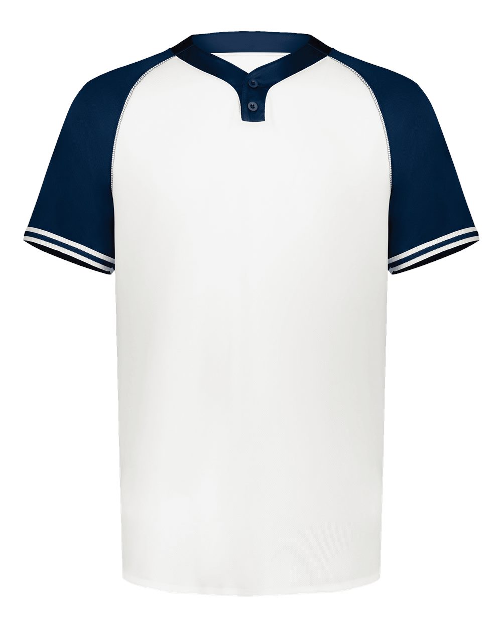 Augusta Sportswear Youth Cutter Henley Jersey. 6906 - White/ Navy