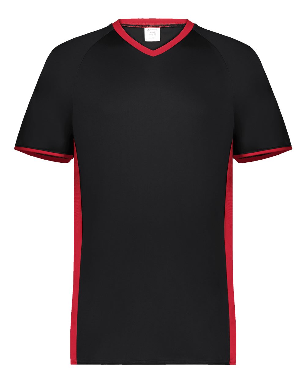 Augusta Sportswear Men's Cutter V-Neck Jersey. 6907 - Black/ Scarlet
