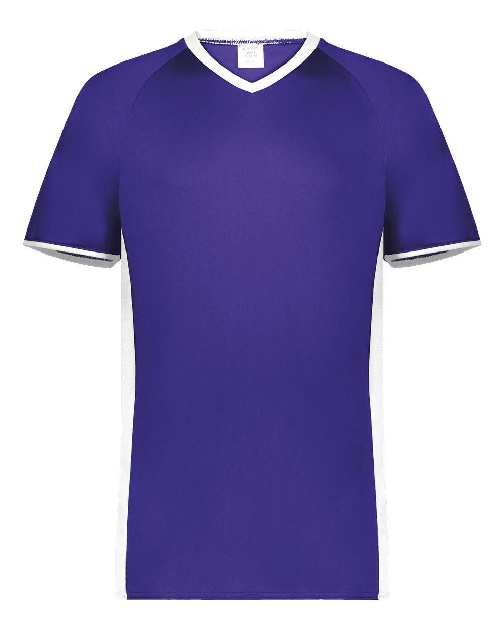 Augusta Sportswear Men's Cutter V-Neck Jersey. 6907 - Purple/ White