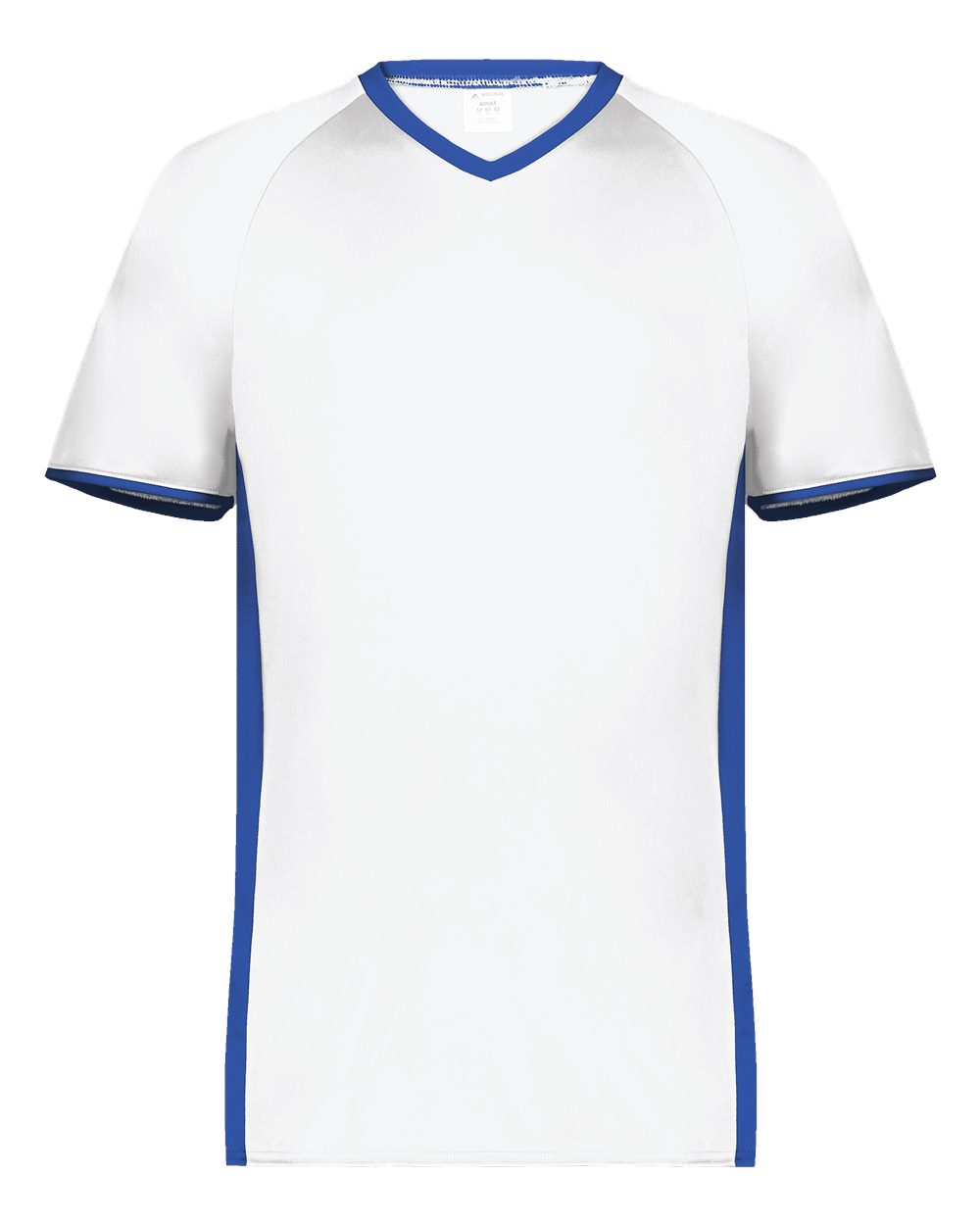 Augusta Sportswear Men's Cutter V-Neck Jersey. 6907 - White/ Royal