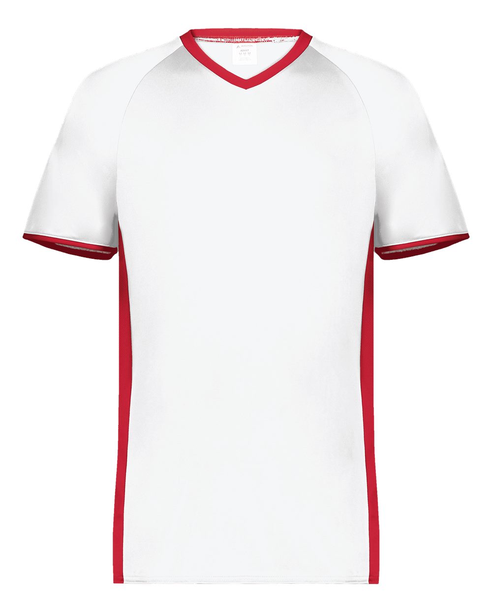 Augusta Sportswear Men's Cutter V-Neck Jersey. 6907 - White/ Scarlet