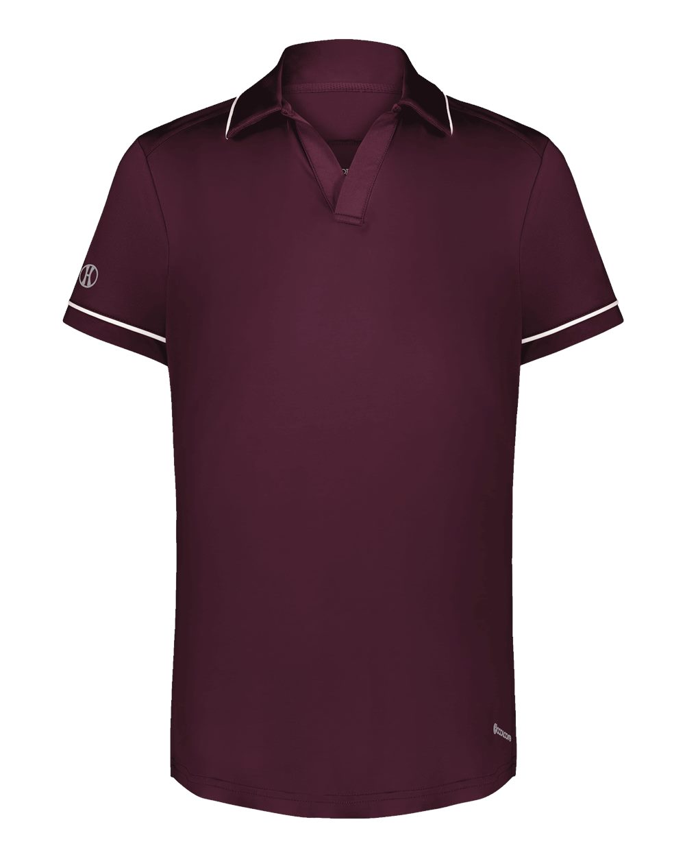 Holloway Women's CoolCore® Polo. 222701 - Maroon/ White