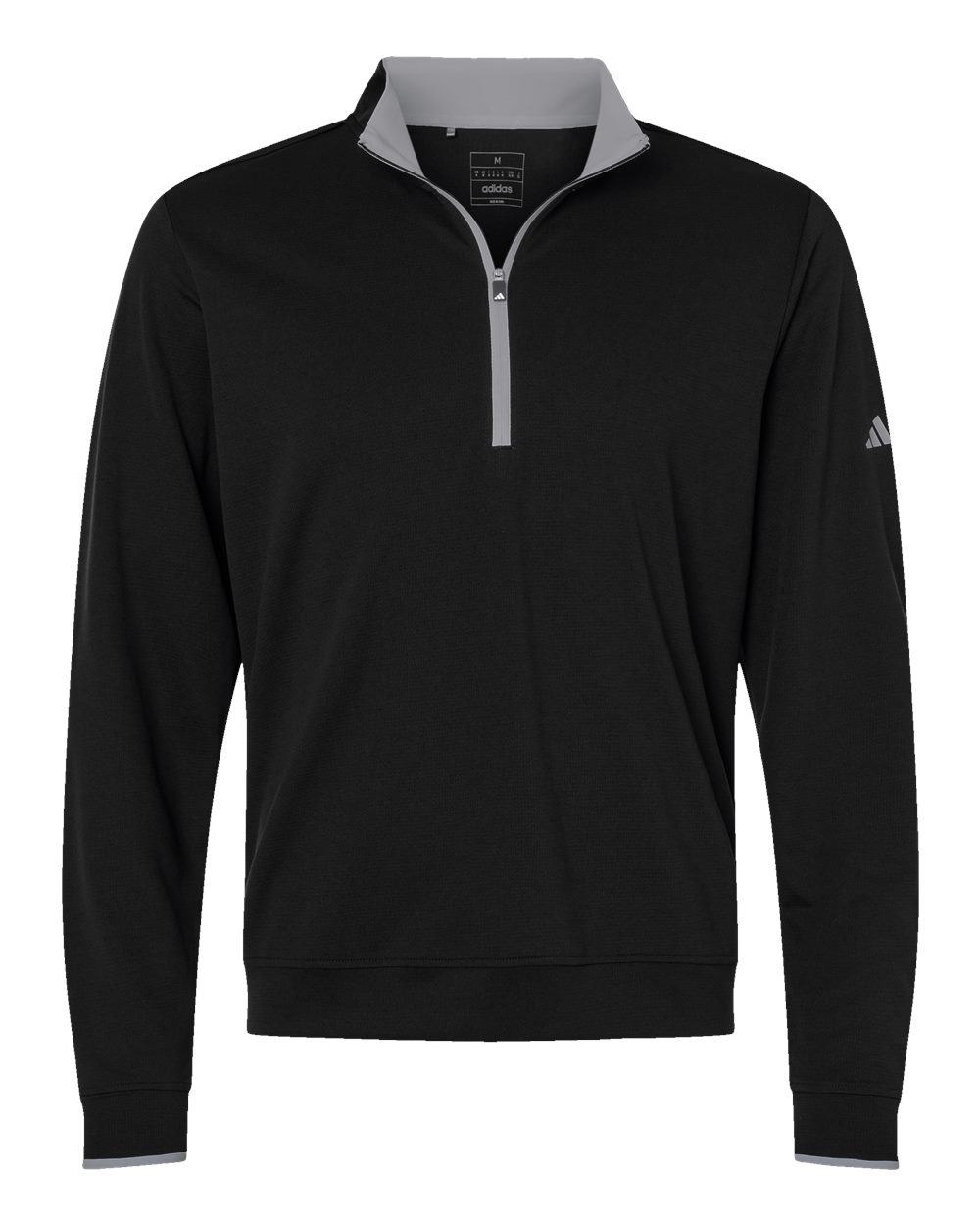 Adidas Men's Performance Lightweight Quarter-Zip Pullover. A2002 - Black/ Grey Three