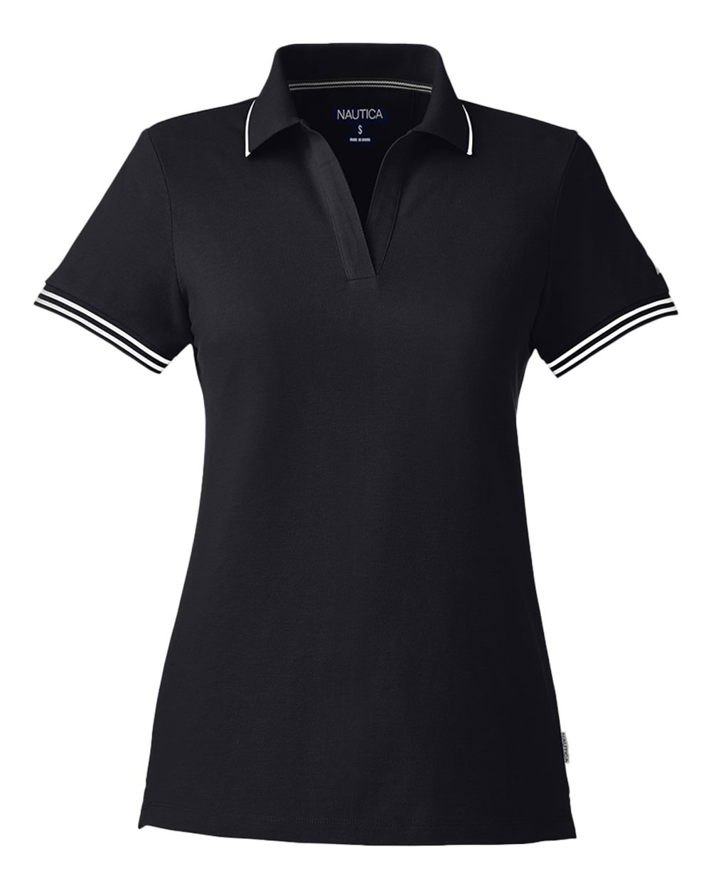Nautica Women's Deck Polo. N17168 - Black