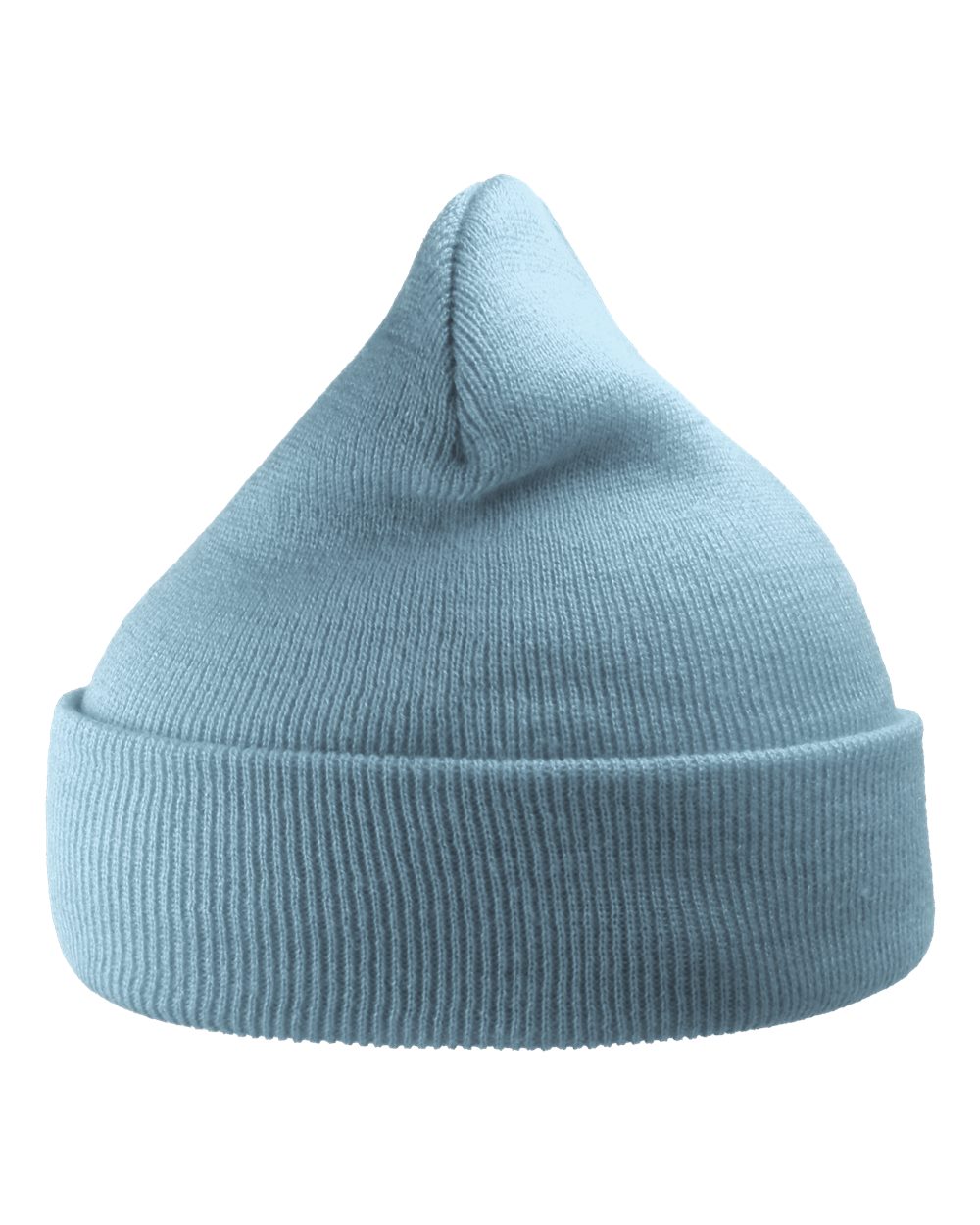 Atlantis Headwear Sustainable 12" Knit Beanie. WIND - Light Blue