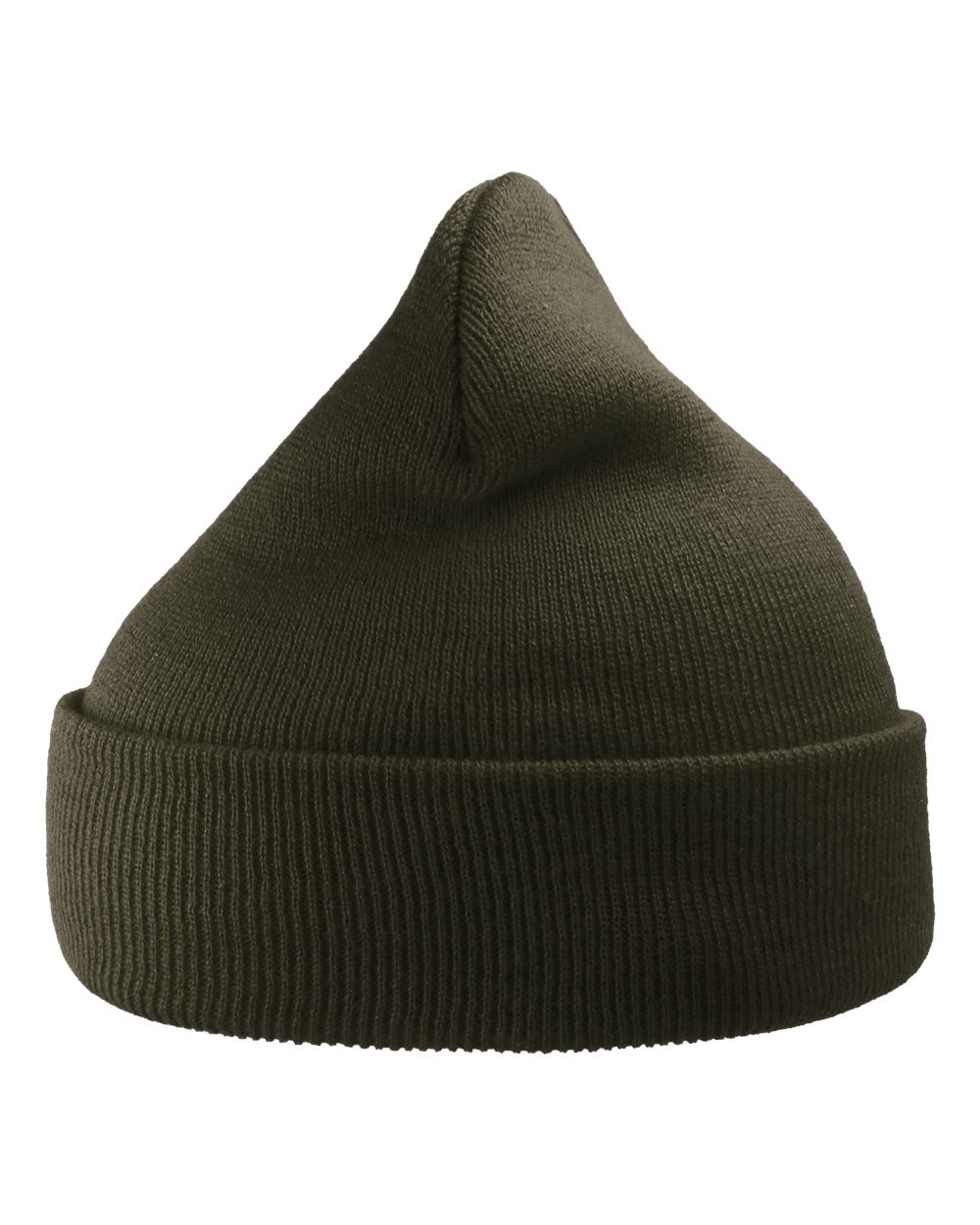 Atlantis Headwear Sustainable 12" Knit Beanie. WIND - Olive