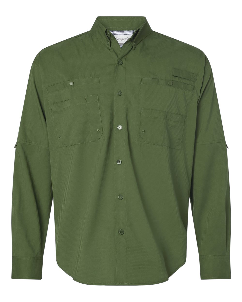 Paragon Men's Kitty Hawk Performance Fishing Shirt. 702 - Olive Green