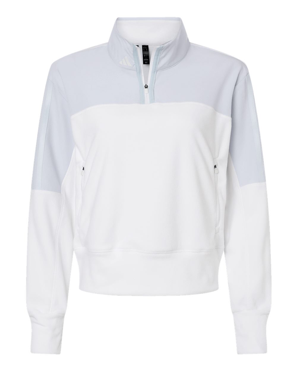 Adidas Women's Fleece Quarter-Zip Pullover. A601 - Halo Blue