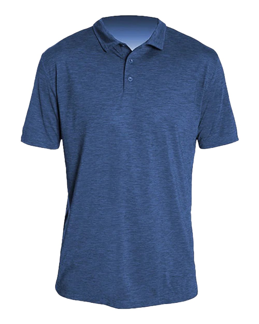 ANETIK Men's Low Pro Tech Polo. MPLPRS0 - Navy Heathered