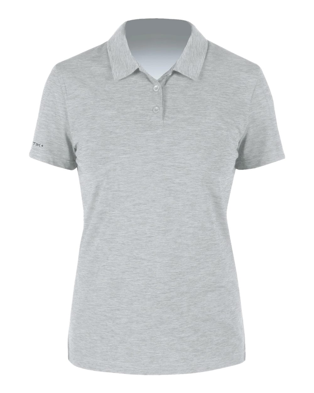 ANETIK Women's Breeze Tech Polo. WPBRZS1 - Alloy Heathered