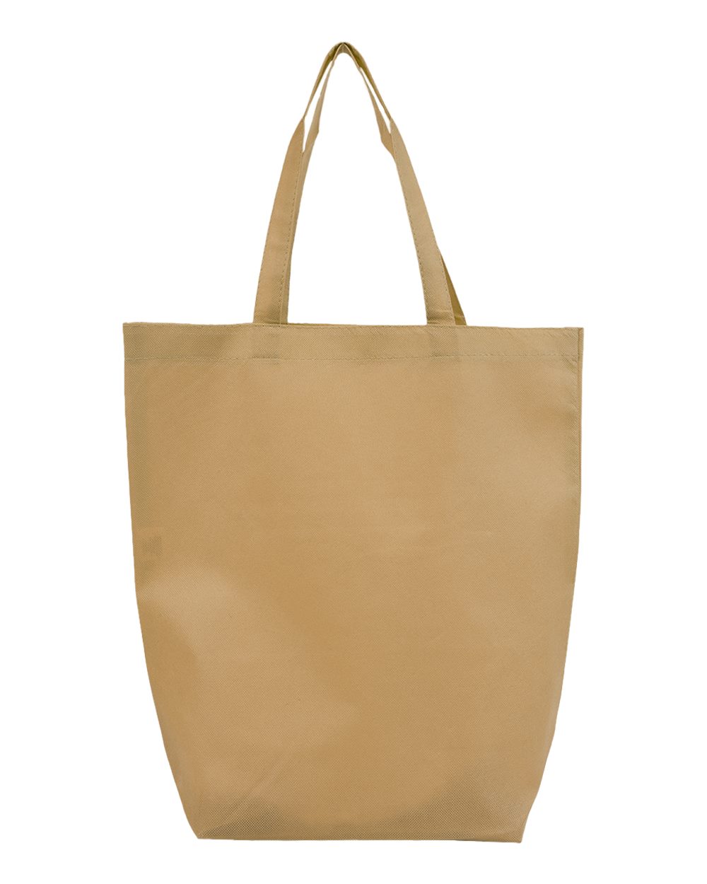 Q-Tees Non-Woven Gusset Bottom Tote. Q1251 - Natural