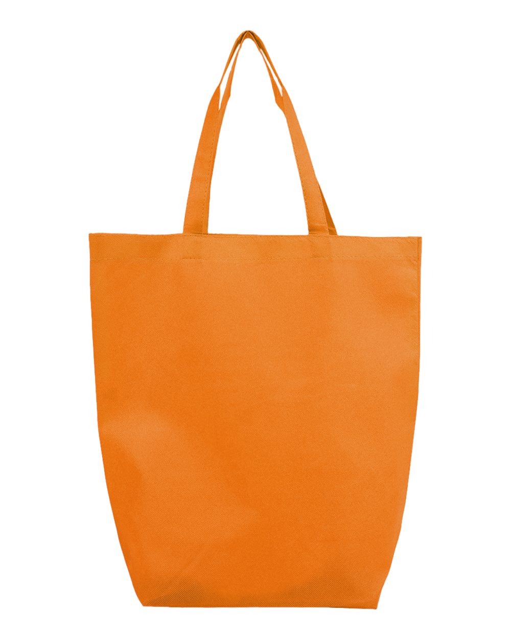 Q-Tees Non-Woven Gusset Bottom Tote. Q1251 - Orange