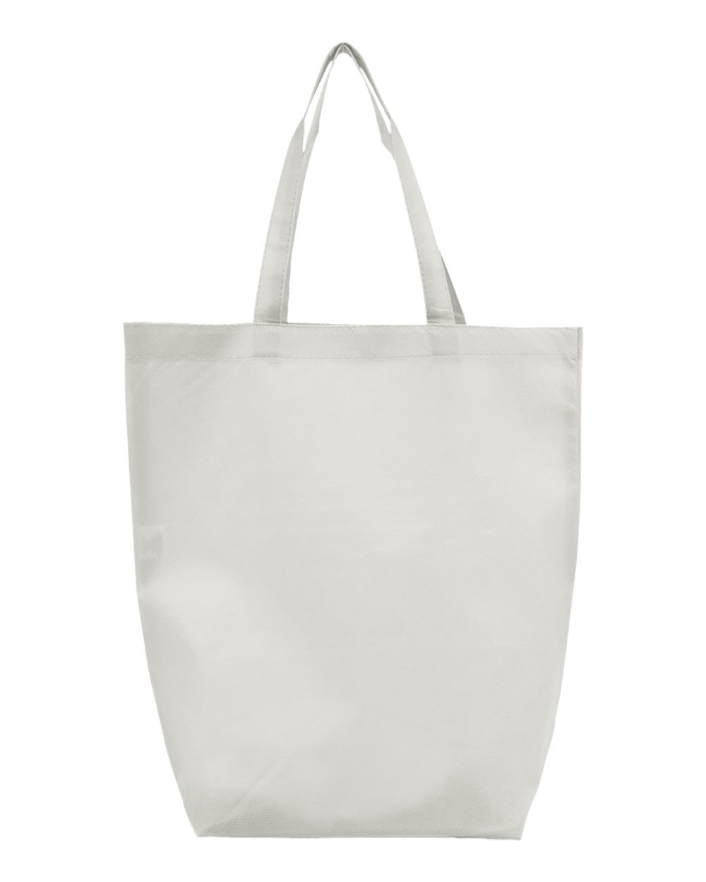 Q-Tees Non-Woven Gusset Bottom Tote. Q1251 - White