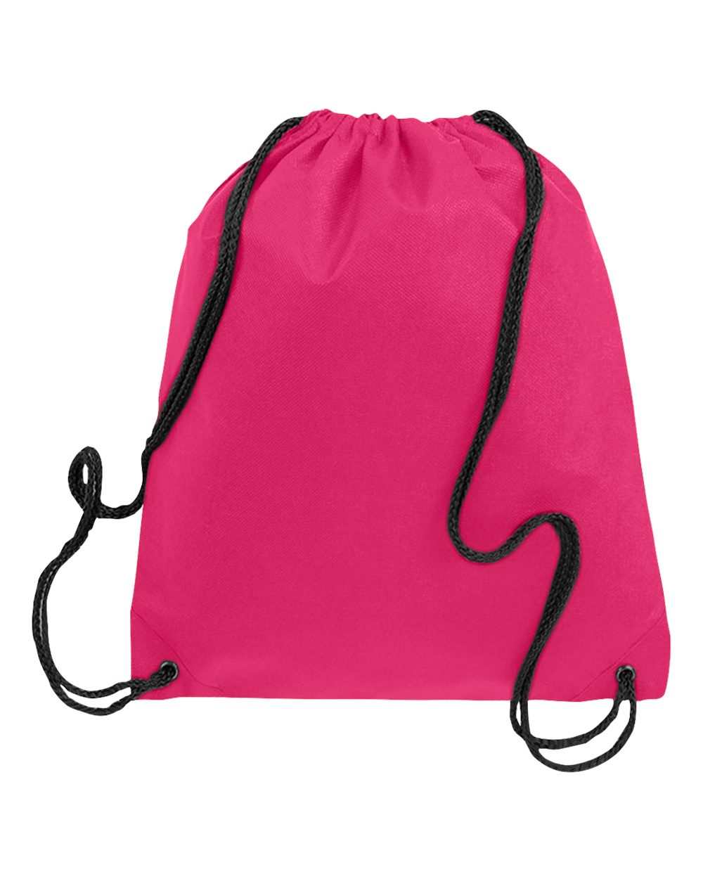 Q-Tees Non-Woven Drawstring Bag. Q1235 - Hot Pink