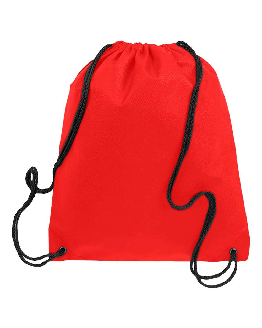 Q-Tees Non-Woven Drawstring Bag. Q1235 - Red