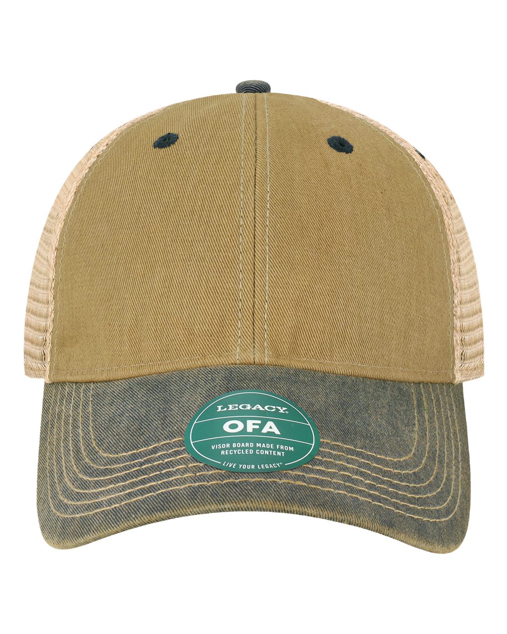 LEGACY Old Favorite Trucker Cap. OFA - Dark Tan/ Navy