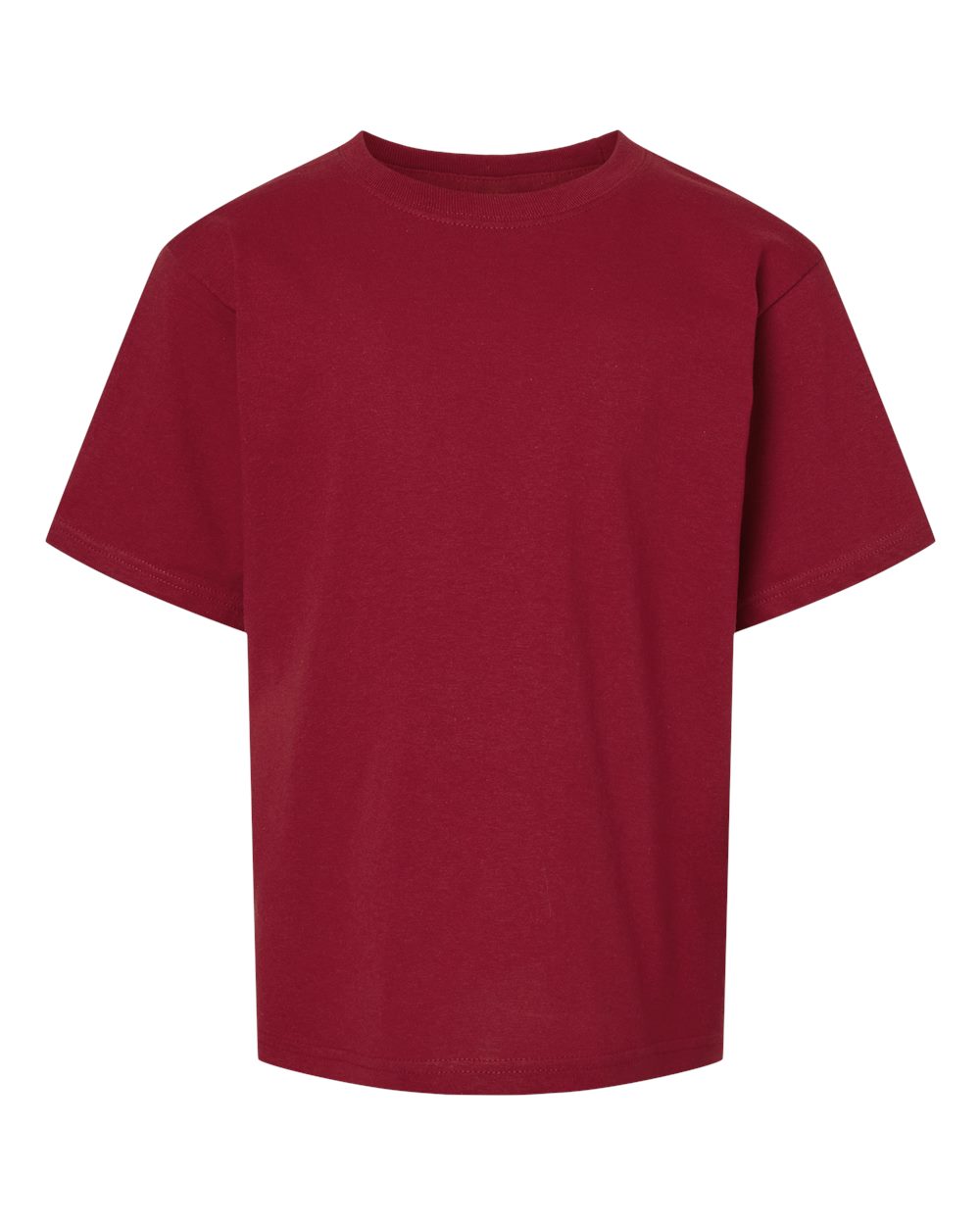 M&O Youth Gold Soft Touch T-Shirt. 4850 - Cardinal Red