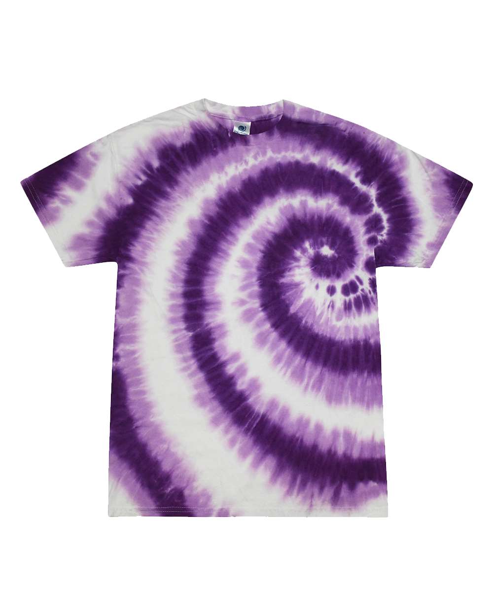 Colortone Unisex Multi-Color Tie-Dyed T-Shirt. 1000 - Swirl Purple