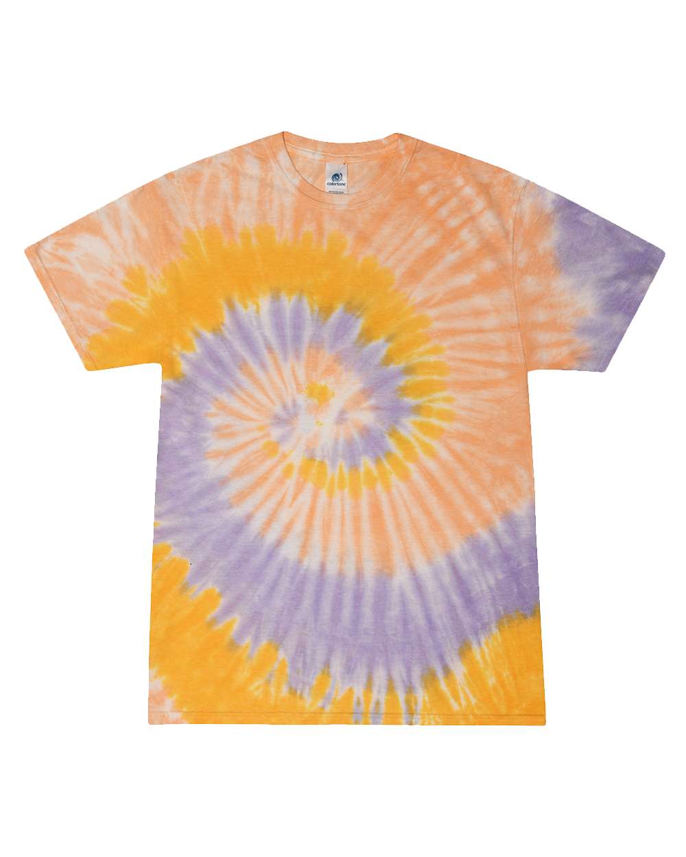 Colortone Unisex Multi-Color Tie-Dyed T-Shirt. 1000 - Sunflower