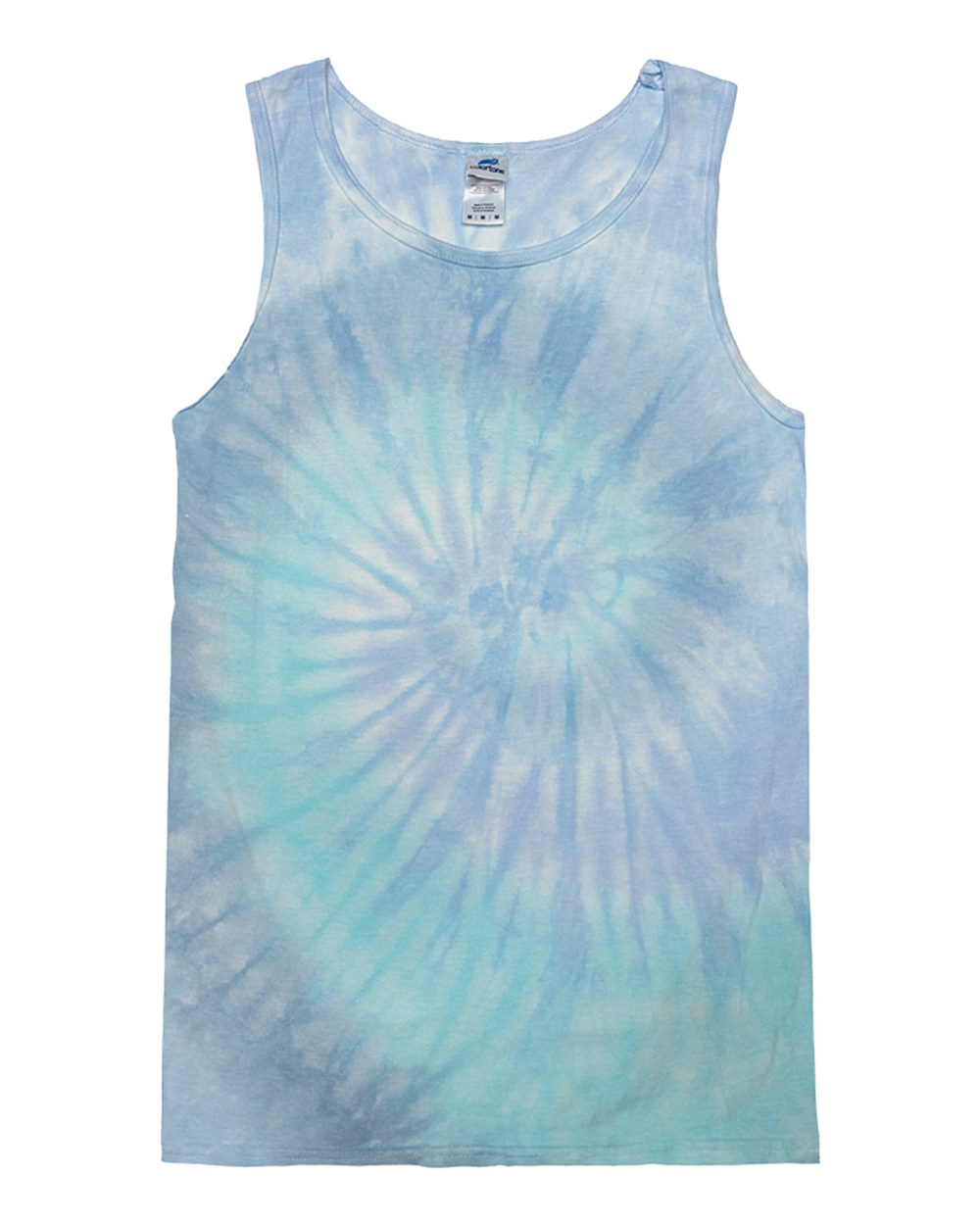 Colortone Unisex Tie-Dyed Tank Top. 3500 - Lagoon