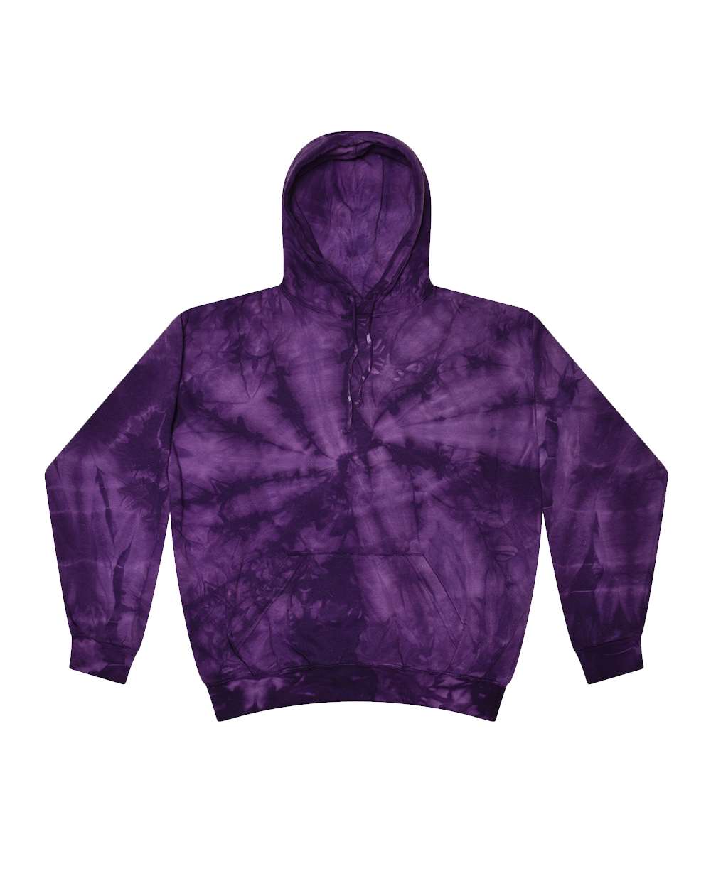 Colortone Unisex Tie-Dyed Hooded Sweatshirt. 8777 - Spider Purple