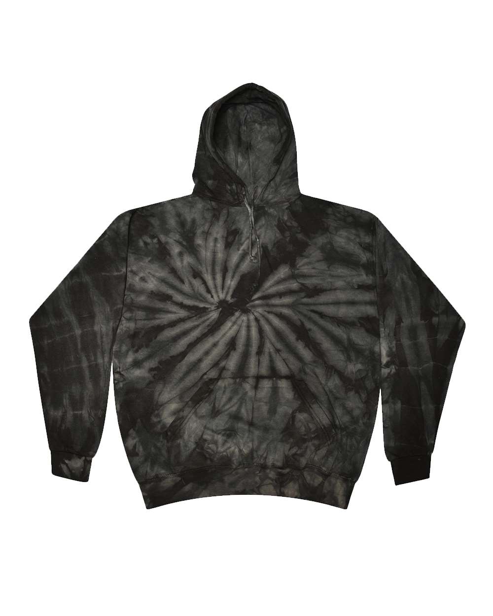 Colortone Youth Tie-Dyed Hooded Sweatshirt. 8777Y - Spider Black