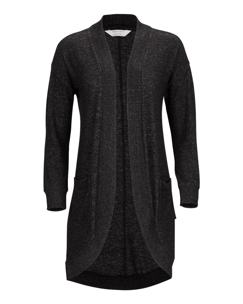 Boxercraft Women's Cuddle Cardigan. BW1103 - Black Heather