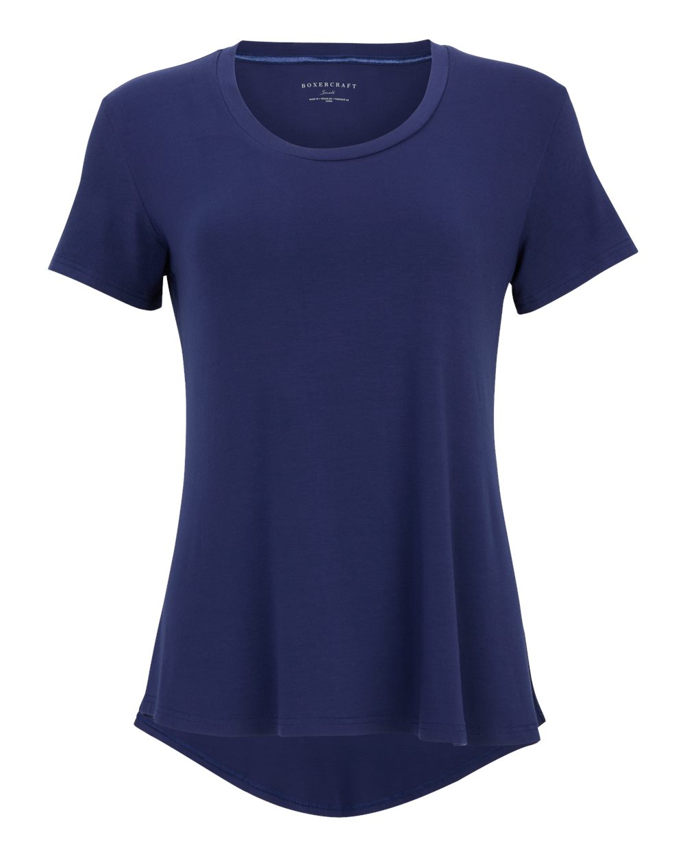 Boxercraft Women's Bamboo Scoop Neck T-Shirt. BW2105 - Navy
