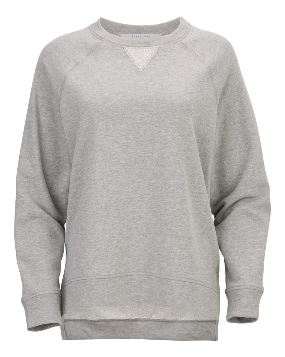 Boxercraft Women's Harlow French Terry Crewneck Sweatshirt. BW3101 - Oxford Heather