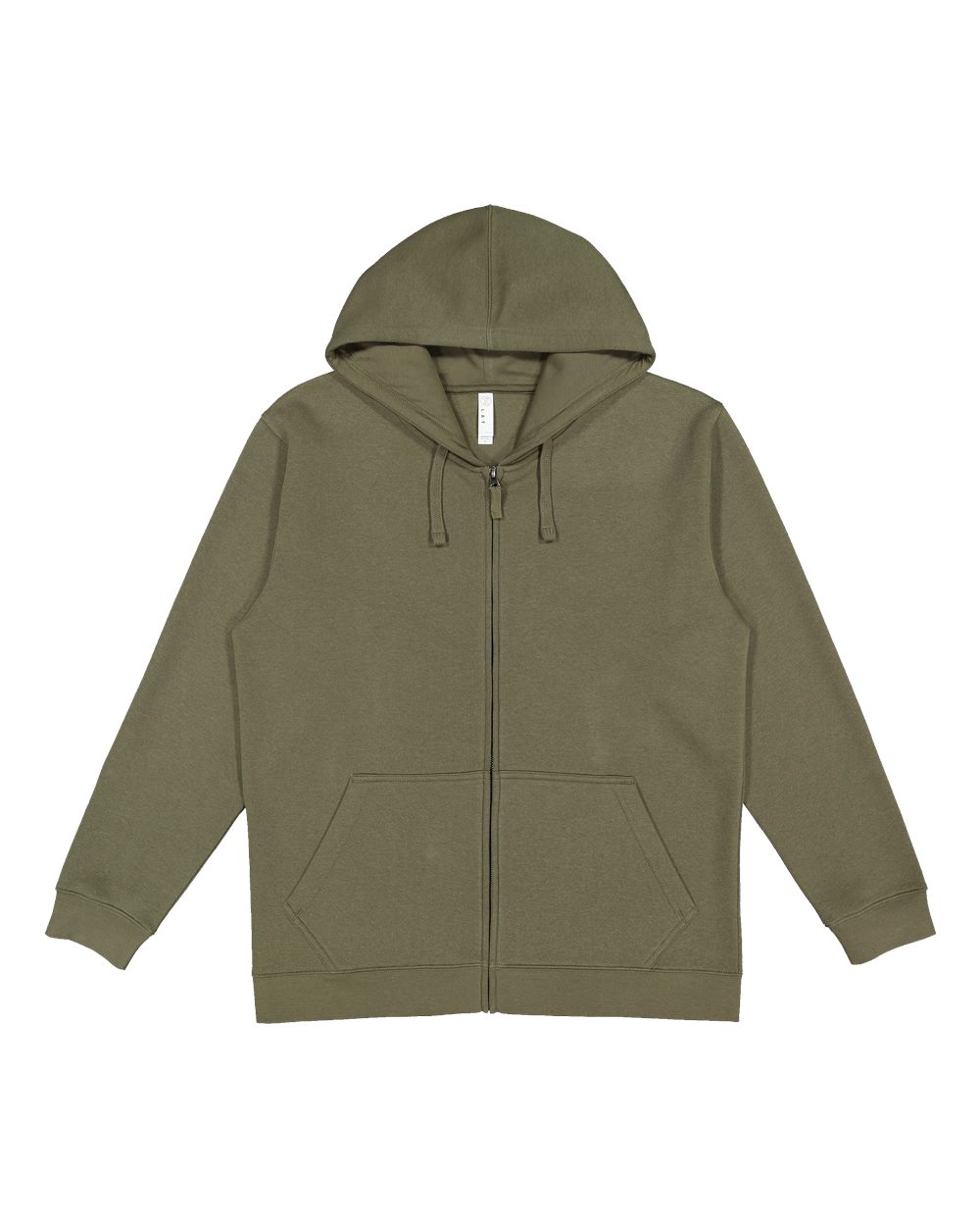 LAT Unisex Full-Zip Hoodie Sweatshirt. 6927 - Military Green