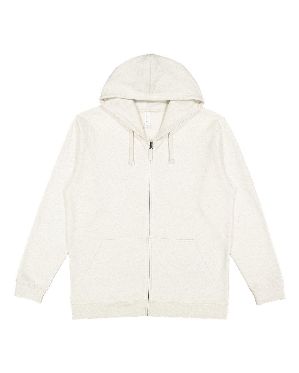 LAT Unisex Full-Zip Hoodie Sweatshirt. 6927 - Natural Heather