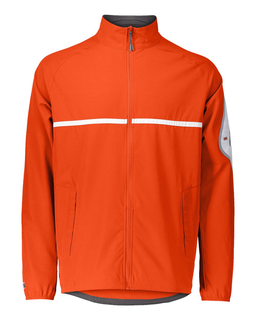 Holloway Unisex Weld Jacket. 229543 - Orange/ White
