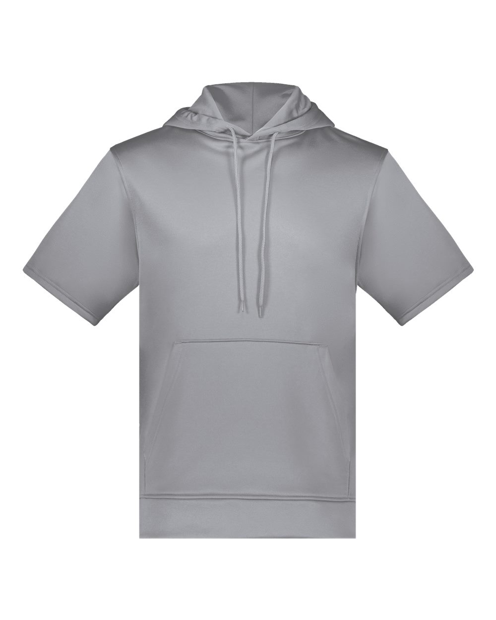 Augusta Sportswear Unisex Fleece Short Sleeve Hooded Pullover. 6871 - Athletic Grey