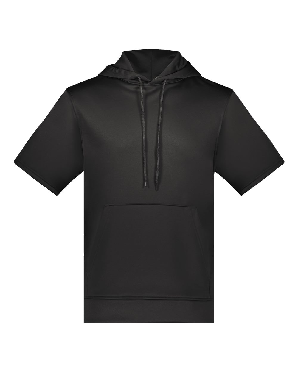 Augusta Sportswear Unisex Fleece Short Sleeve Hooded Pullover. 6871 - Black