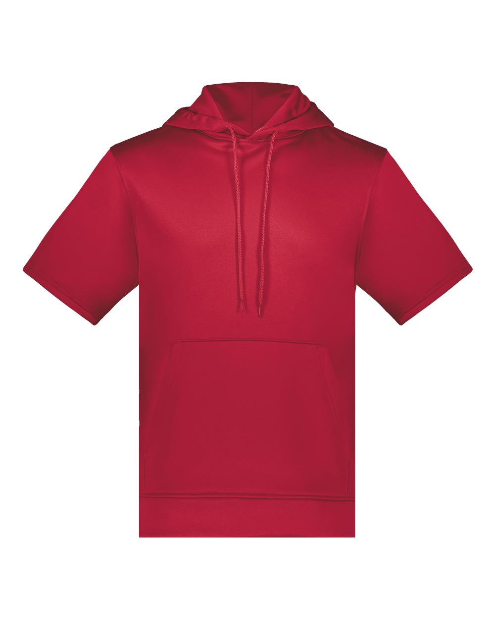 Augusta Sportswear Unisex Fleece Short Sleeve Hooded Pullover. 6871 - Scarlet