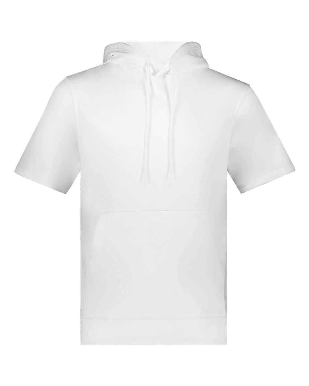 Augusta Sportswear Unisex Fleece Short Sleeve Hooded Pullover. 6871 - White