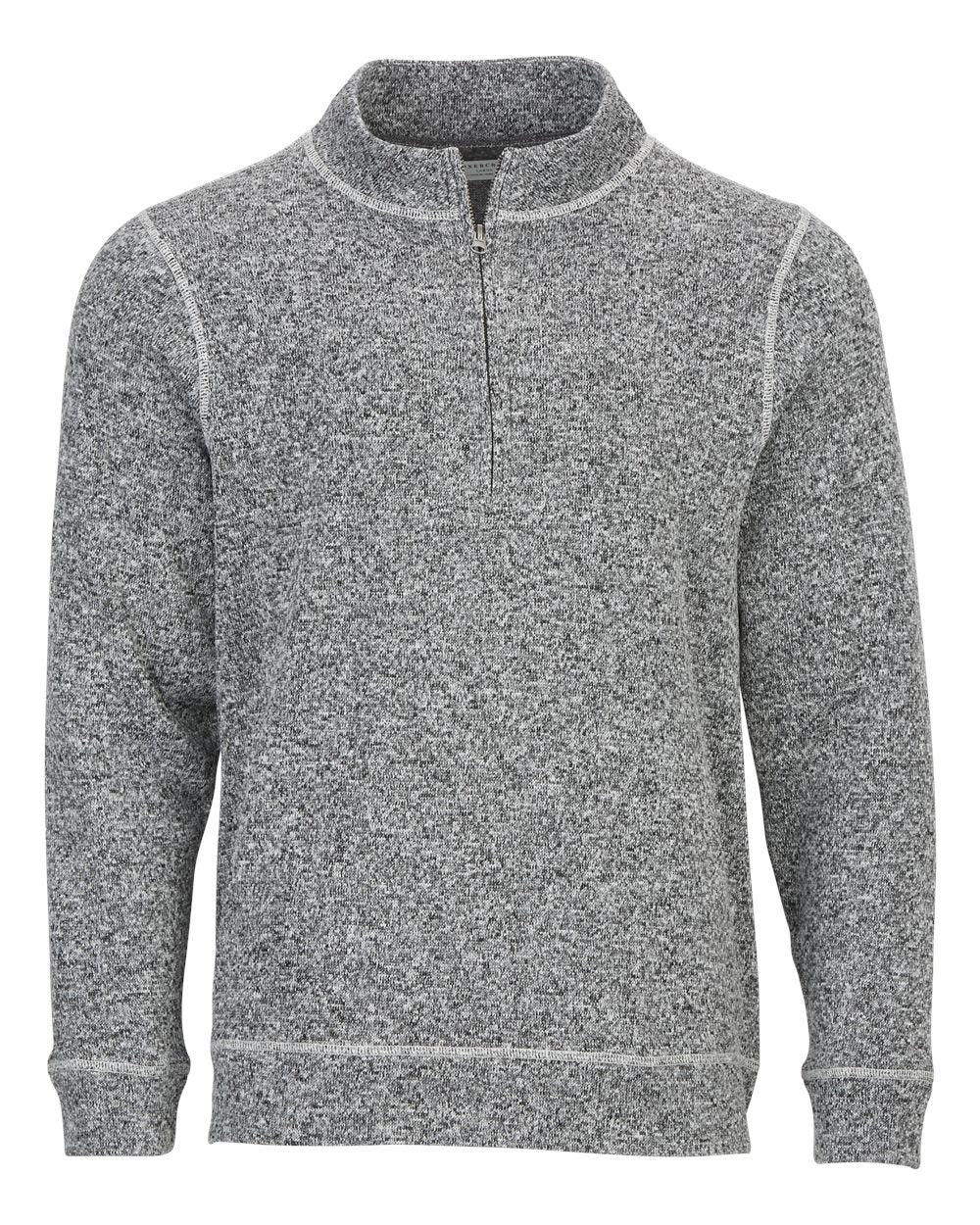 Boxercraft Men's Alpine Quarter-Zip Pullover. BM5207 - Black Heather