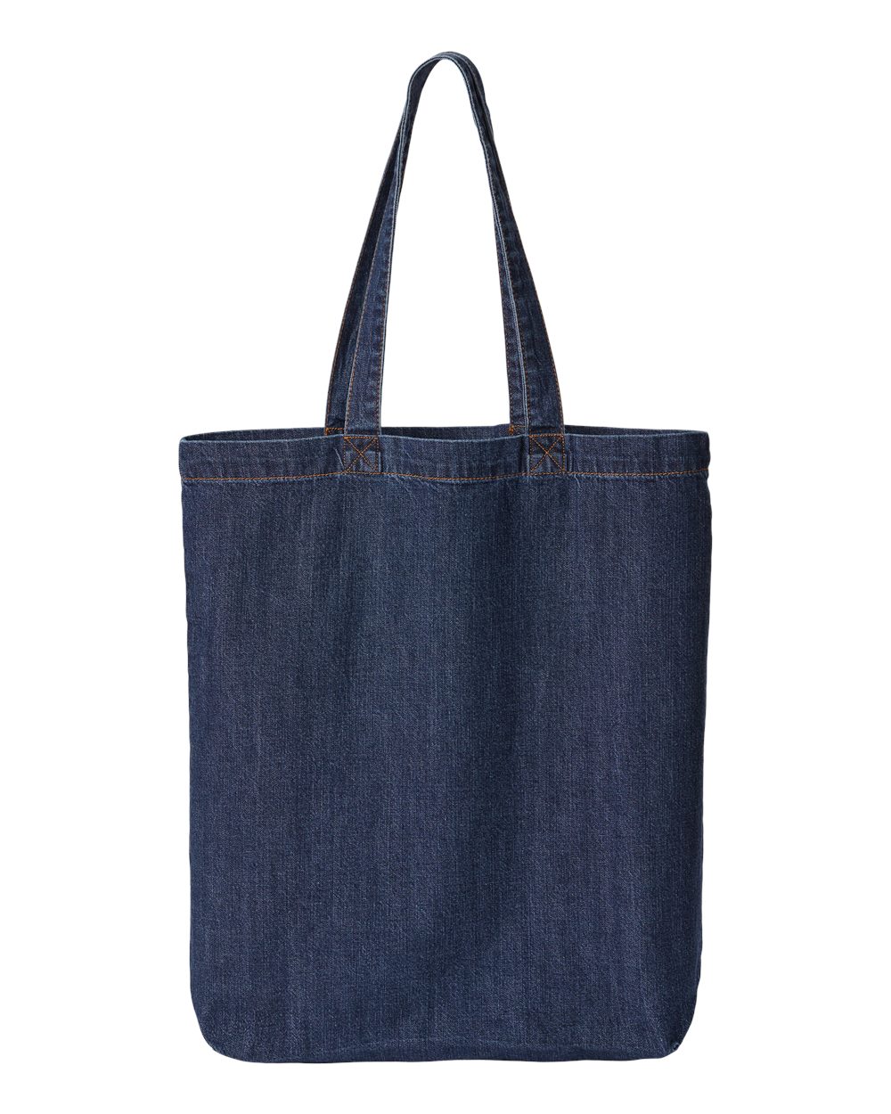 Liberty Bags Cotton Denim Gusseted Tote Bag. 7761A - Dark Blue Denim