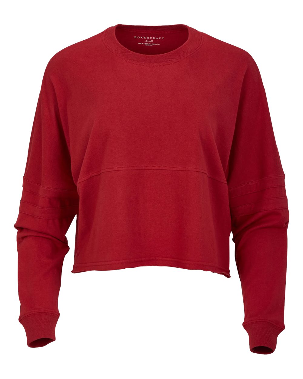 Boxercraft Women's Crop Retro Jesery. BW3515 - Brick Red