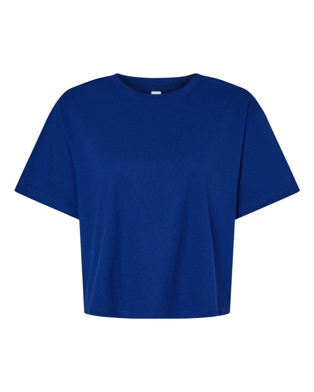 American Apparel Women's Fine Jersey Mid-Length Boxy Tee. 102 - Lapis