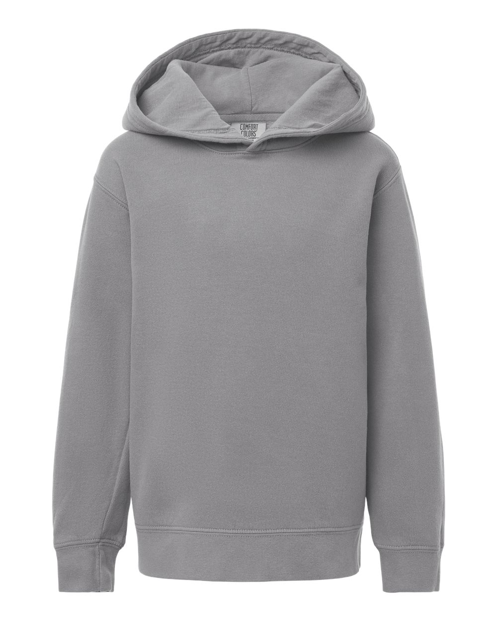 Comfort Colors Youth Garment-Dyed Lightweight Hooded Sweatshirt. 1467Y - Grey