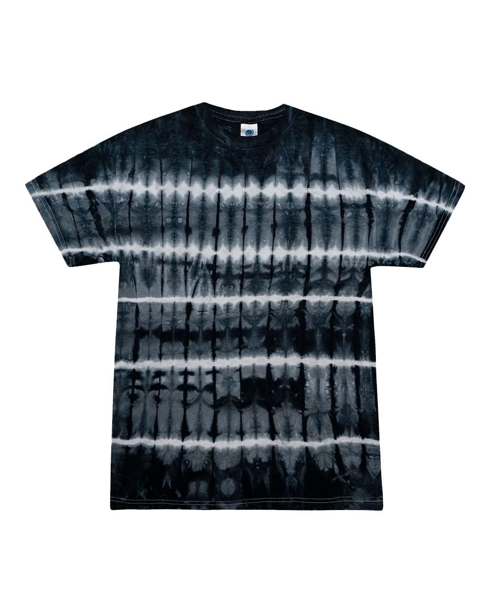 Colortone Unisex Multi-Color Tie-Dyed T-Shirt. 1000 - Black Shibori