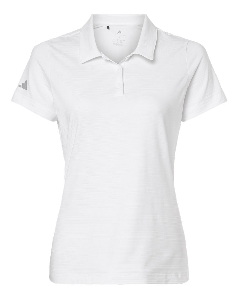 Adidas Women's Textured Stripe Polo. A707 - White