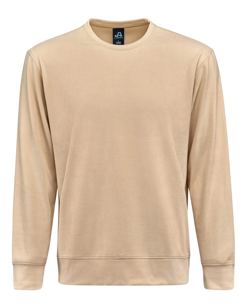 J. America Unisex Element Fleece Crewneck Sweatshirt. 8761 - Almond