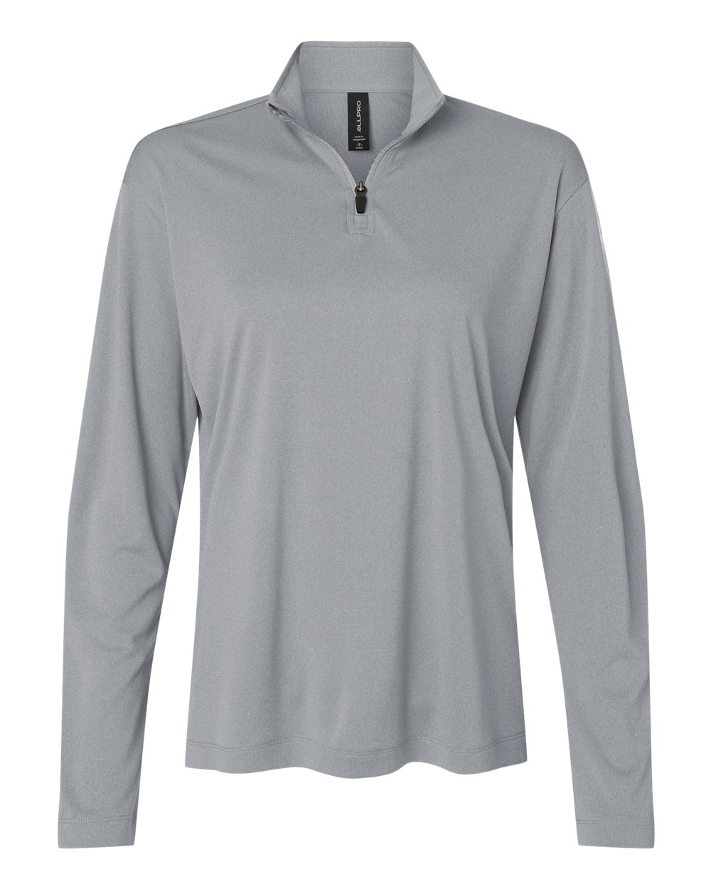 AllPro Women's Pro-Lock Performance Quarter-Zip Pullover. 41870L - Heather Steel