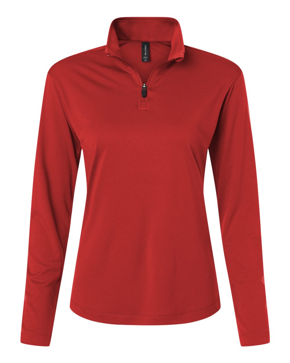 AllPro Women's Pro-Lock Performance Quarter-Zip Pullover. 41870L - Red