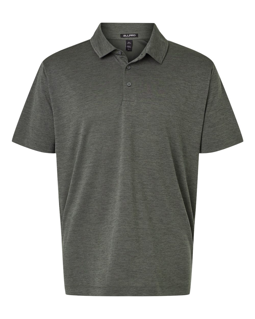 AllPro Men's Pro-Lock Performance Mélange Polo. 4HM00 - Charcoal Melange