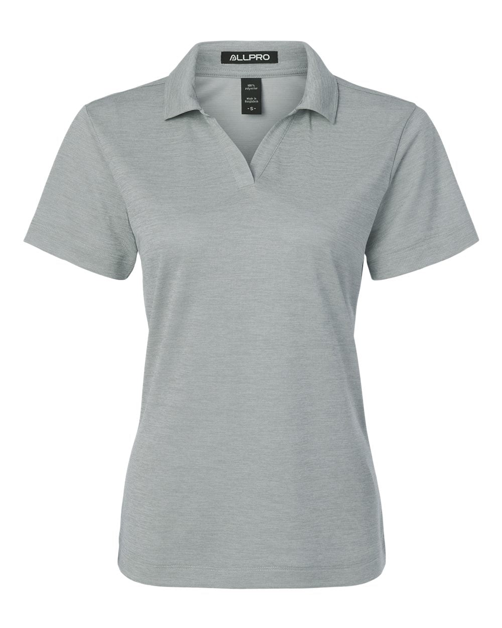 AllPro Women's Pro-Lock Performance Mélange Polo. 4HM00L - Silver Melange